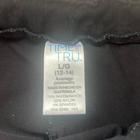 Time and Tru Black Pants Size L (12-14) - Picture 2 of 2